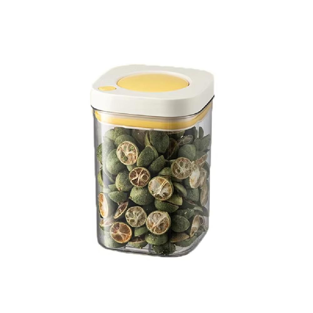 380/1100/1800ml Vacuum Food Storage Box Fresh-Keeping Transparent Kitchen Storage Jars Press-type Food Grade Grains Cans Kitchen