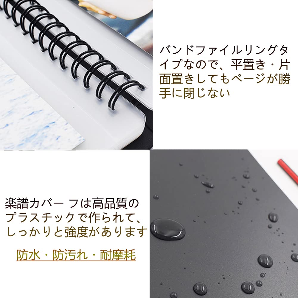 YFFSFDC Sheet music file A4 size Music sheet clear file Direct writing design