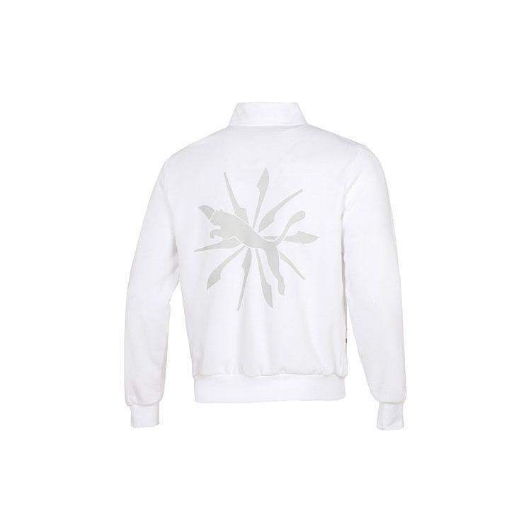 Puma Jackets Unisex White Stand Collar Moderate Other 537033-02