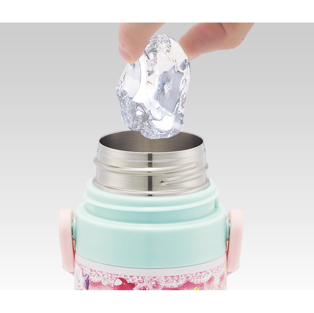 Skater Stainless Steel Water Bottle for Direct Disney Princess Lightweight and Cooling Sports Water Kids, Drinking, 470ml, 24, Child-Friendly, Only,