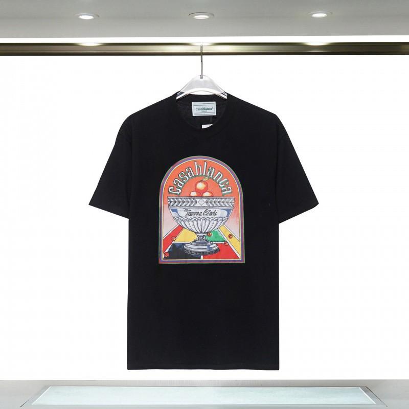 Unisex Cotton T-Shirt With Digital Print Letter Loose Fit Casual Wear