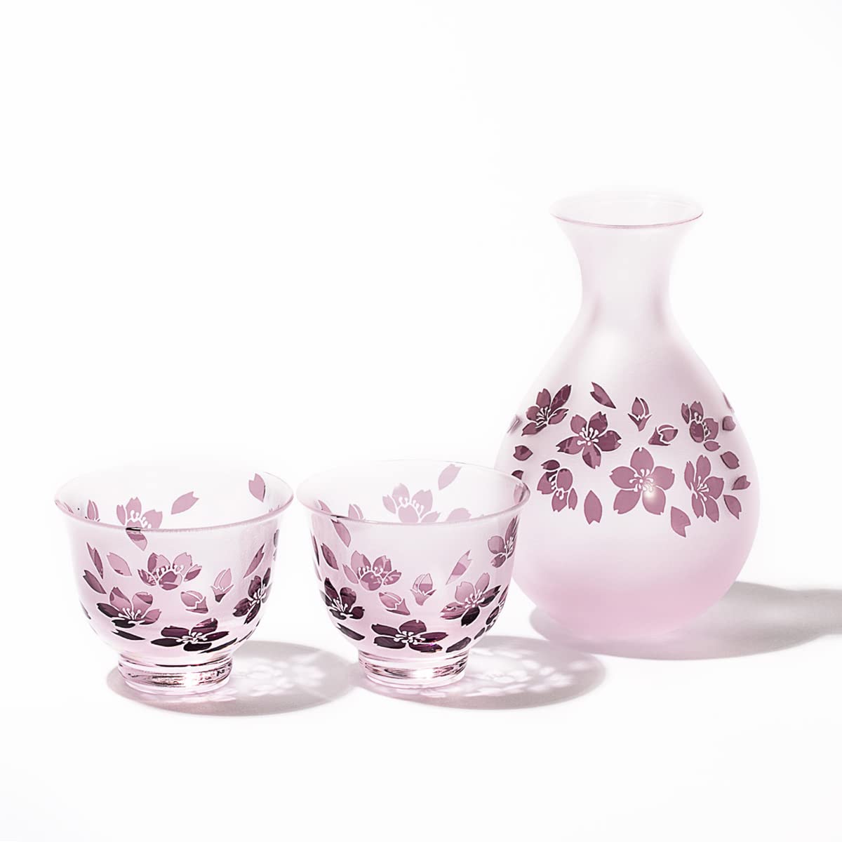 

Набор из 3 чашек для сакэ Kobo Official Direct Sculpture Yume Pattern Cherry Blossom, поставляется в коробке, сделано в Японии [Taimuro Sales] TB3402-3s