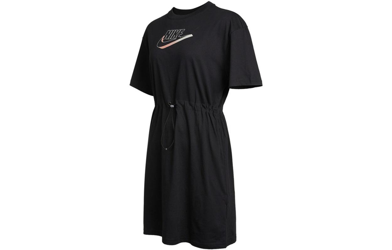 Nike Short Sleeved Dress Women s Black DD5783-010 S