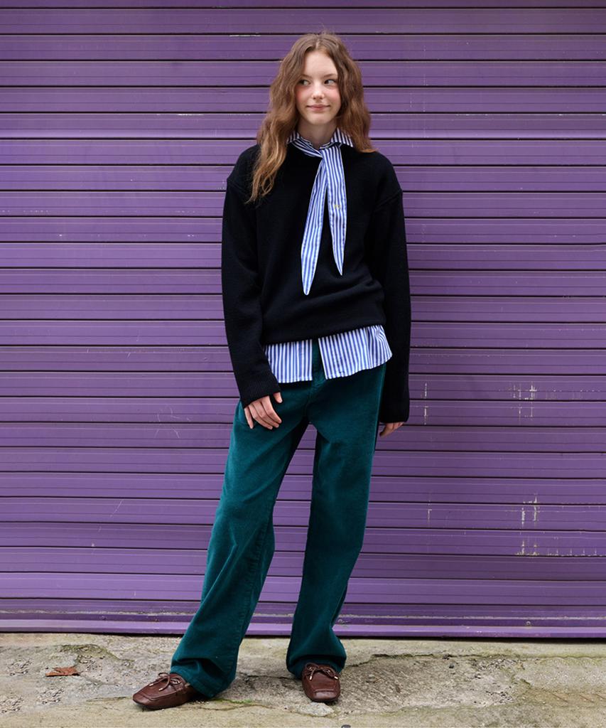 MURMURE Loin Corduroy Stretch Straight Pants / Loin Pants