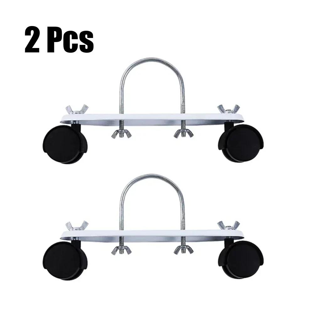 

2pcs Oil Ting Pulley Bracket Hydroelectric Radiator Electric Heater Mobile Bracket 360 Degree Directional Wheel Stand чорний