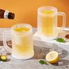 Plastic Cold Drink Chilled Cups Large Capacity Freeze Beer Glass Double Interlayer Cup  Barbecue