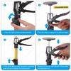 2Pcs Labor-Saving Telescopic Steel Support Rod Cabinet Jack Drywall Construction Tool Extensible Non-slip Hand Lifting Jack Too