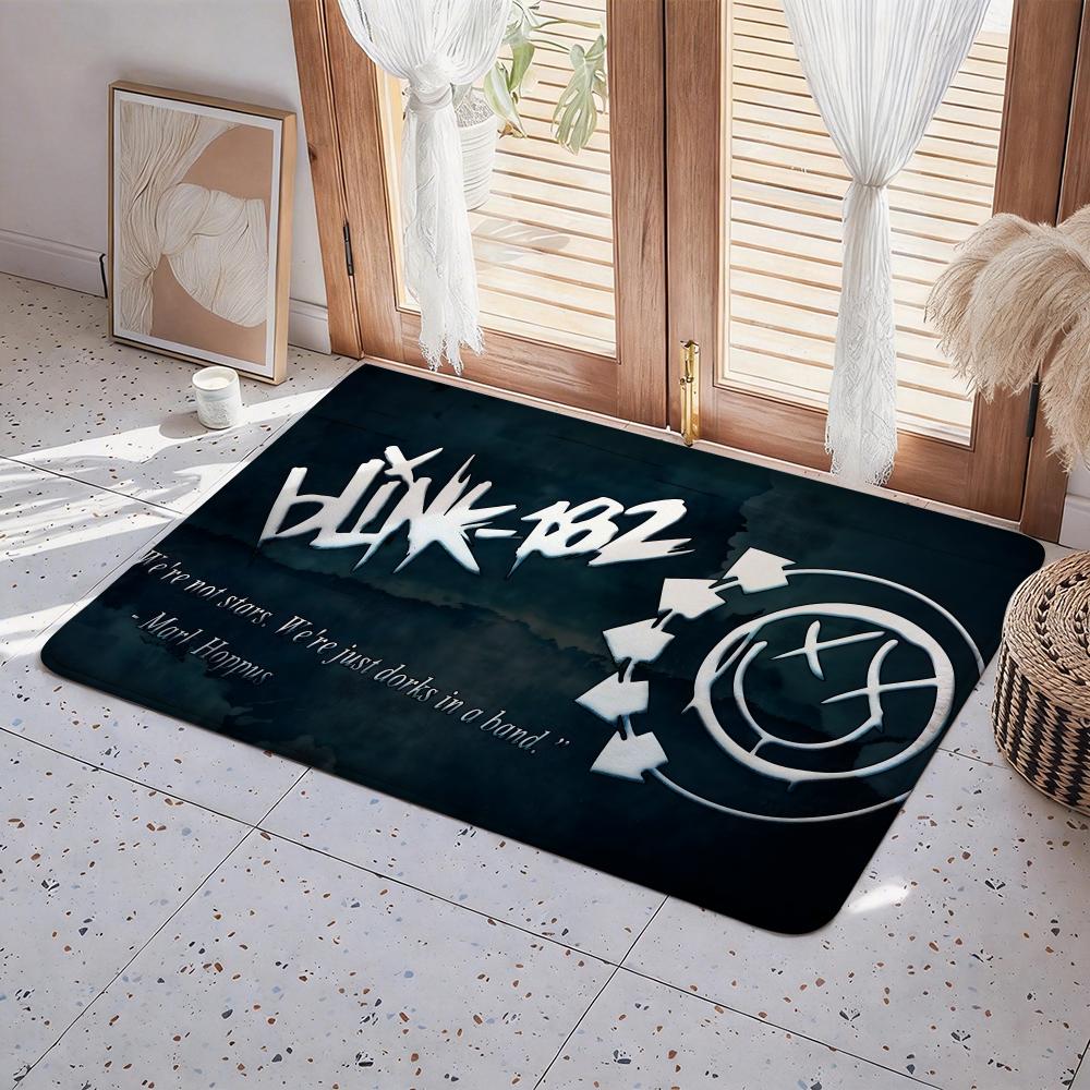 Tappetino da Pavimento Hot B B Blink182 Tappetino d'Ingresso in Flanella Ecologica Antiscivolo Inodore Tappeto per Pavimento da Interno Morbido Corto Peluche Tappeto per Casa
