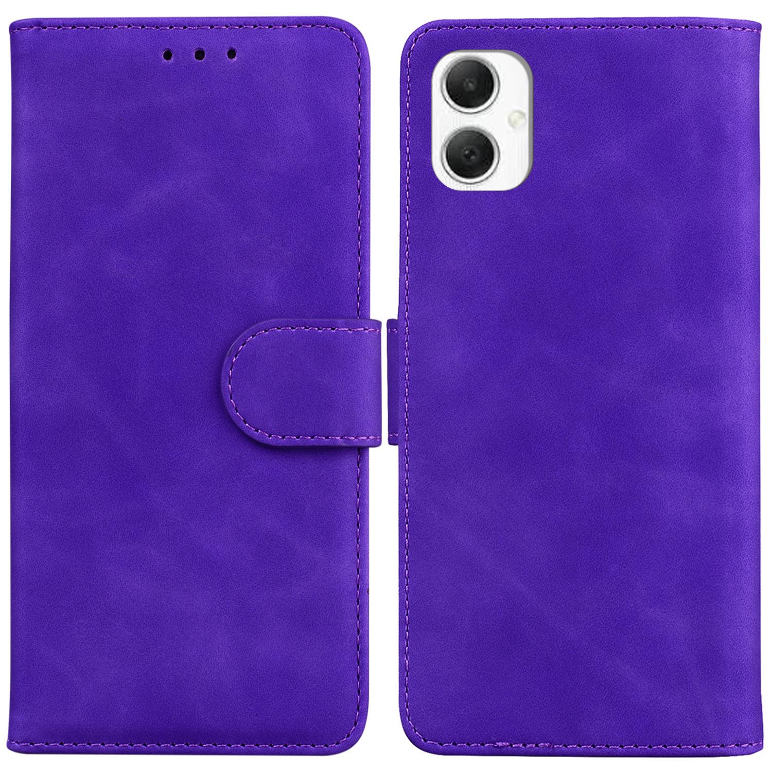 Чехол-кошелек из кожи однотонный для Samsung Galaxy A06 4G F