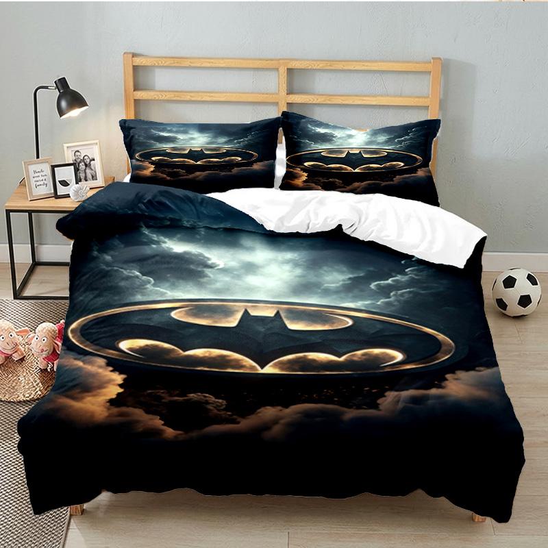 Red Cape Hero 3PCS Bedding set,Ideal for 1pc Duvet Cover And 2pcs Pillowcases Perfect for Fan gift,Ideal for Bedroom, Dormitory