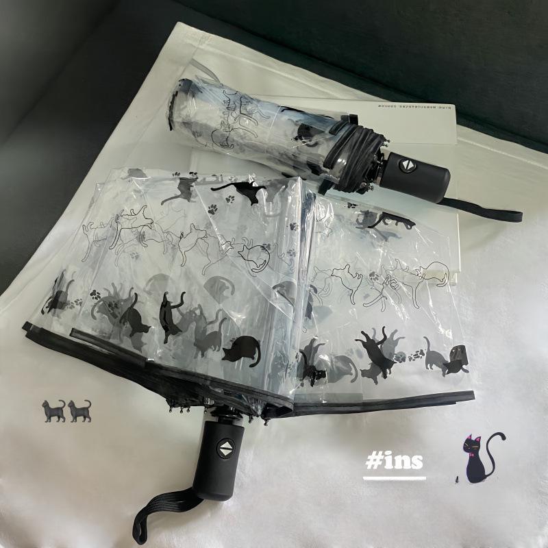 Miffy Dual-Use Transparent Sunny & Rainy Cute Kids' Umbrella - Automatic, Portable, Cartoon Design