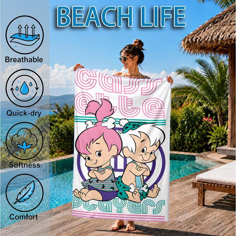 The Croods Players Adventure Beach Towel, Microfiber Beach Towel, Perfect For Pool, Beach, Travel, Home Decor Beach Party Fan gifts