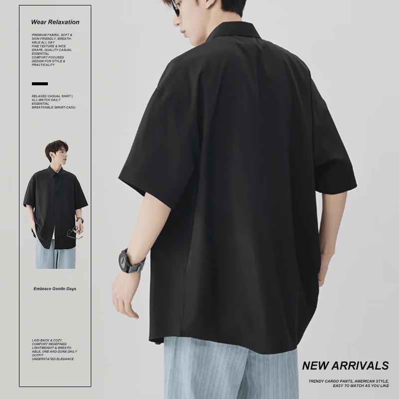 Jeanswest Men's Ice Silk Short Sleeve Casual Shirt