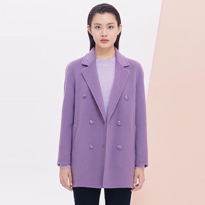 

JESSIE Женское элегантное двубортное пальто из смесовой шерсти с лацканами L