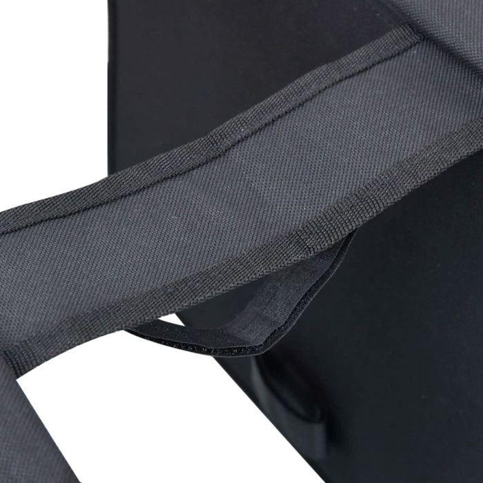 Sac de vélo double étanche vidaXL - Noir - 35L - Polyester 600D