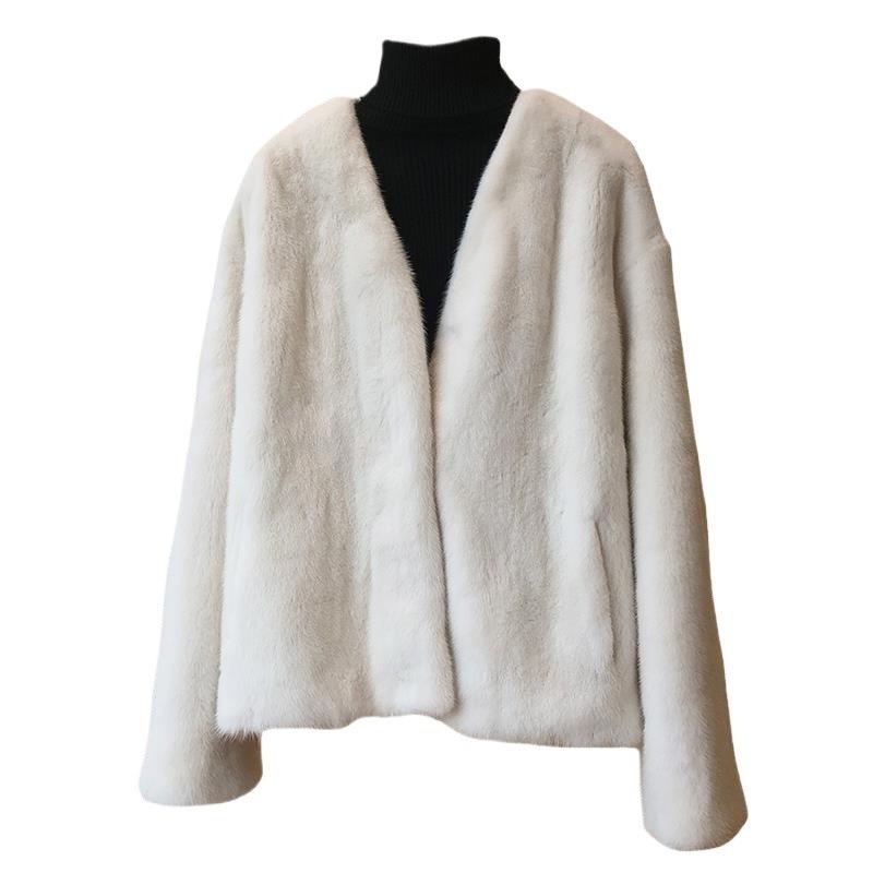 Imitation Mink Imitation Fur Fur Coat Collar Fashion Imitation Mink Coat Women's Short Light Winter