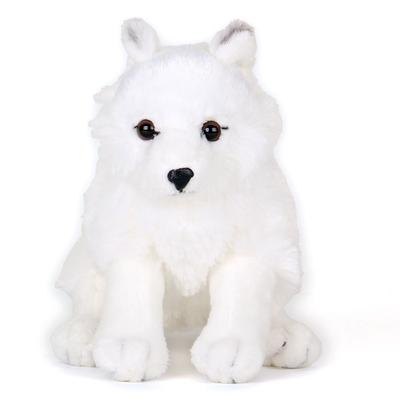 Carolata Arctic Fox Plush Toy Realistic Fox Animal Toy Doll Gift Present Birthday Christmas Present (Sitting Series/Soft Touch) (Twice Tested) /