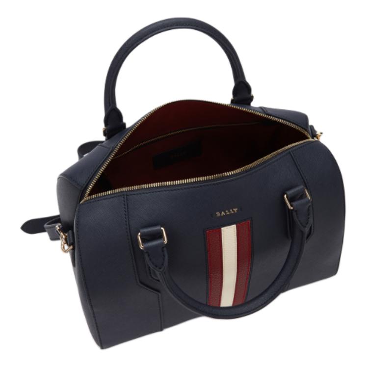 Bally Logo Leather Medium Shoulder Crossbody Bag Women handbags Blue 6238433