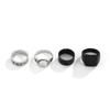 Exaggerated Men's Ring Simple Minimalist Style Geometric Irregular Ring Set Fashion Punk Tail Ring