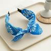 Bow Knot Women's Wide Headband Printed Hair Hoop Headwear Trendy Retro Polka Dot Hairband  Girls