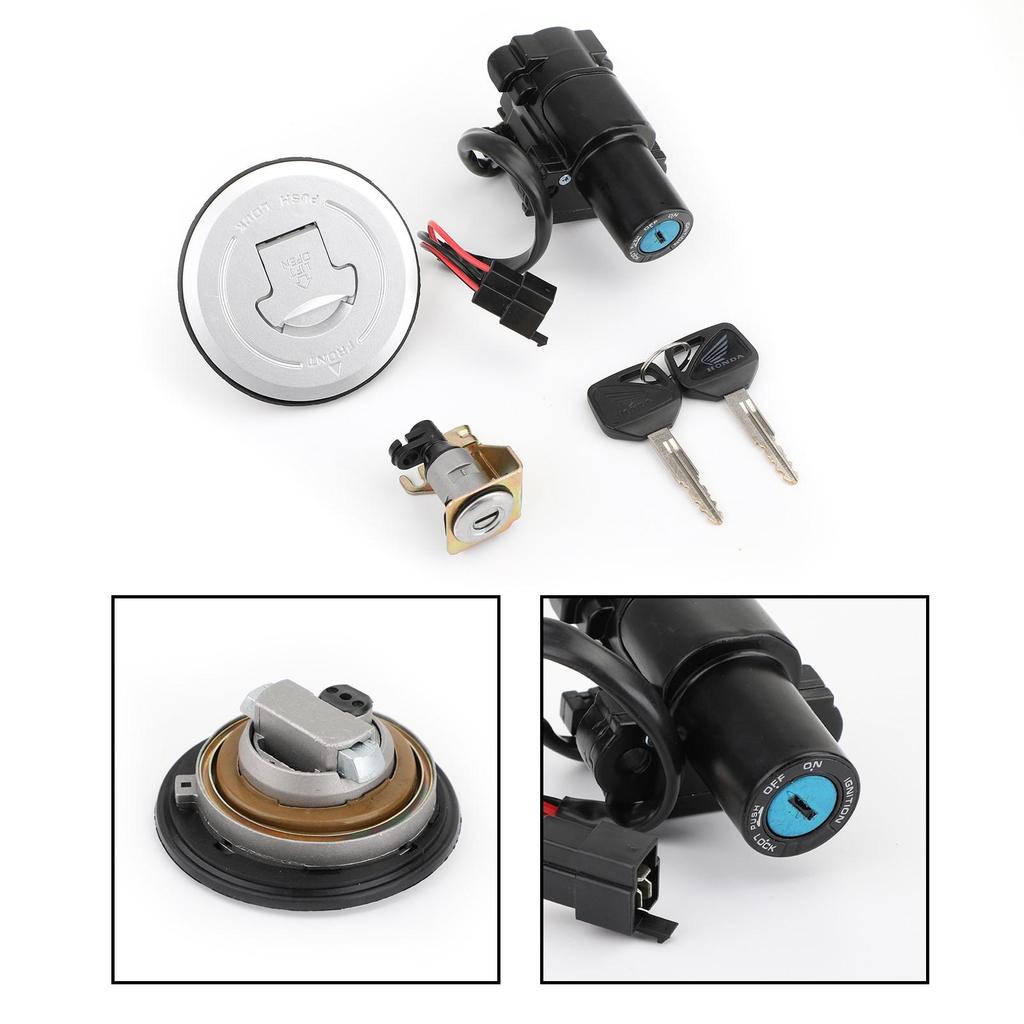 Tenningsbryter Drivstoff Gasshette Setelåsnøkler sett for Honda CBR250R CBR300R 2011-2018