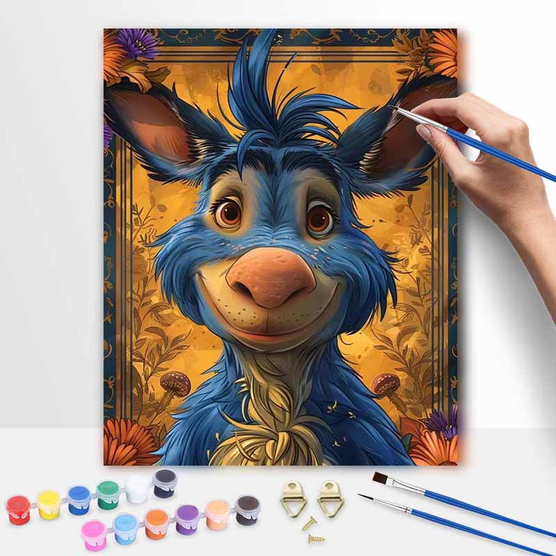 Disney Eeyore Oil Painting Painting Art Set Handmade Diy Gift Home Decoration