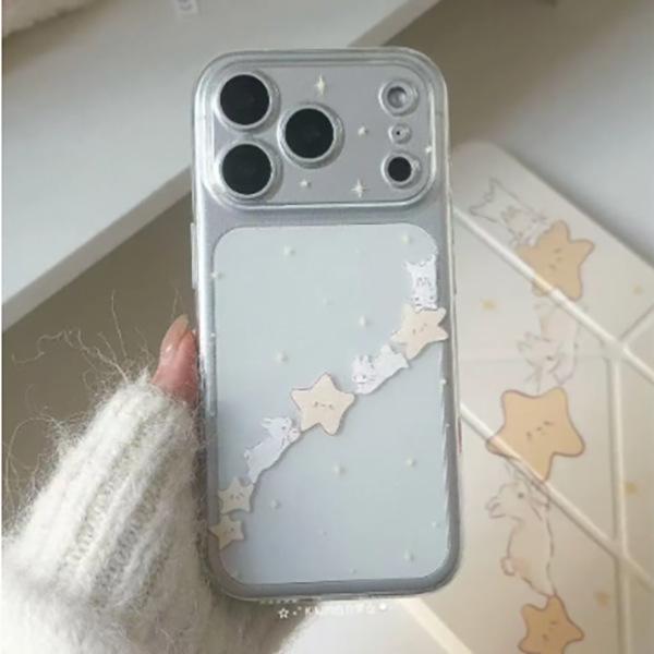Space Shell Little Rabbit Star - Cartoon Case for Apple Pro Max Series