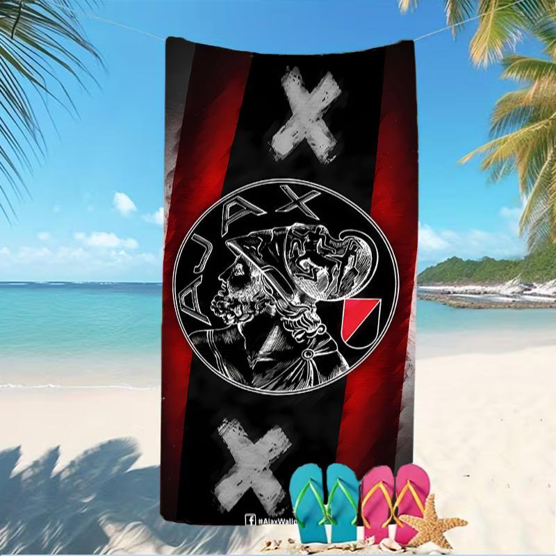 Beach Towel with AFC Ajax Pattern - soft,absorbent,machine washable Lightweight&Modern,swimming,Travel Essentials