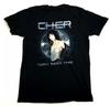T-shirt Noir à Manches Courtes Unisexe Cher Turn Back Time Impression Graphique Toutes Tailles....