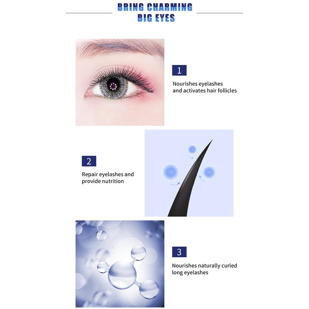 Wimpernwachstumsserum und Augenbrauenverstärker, natürliches schnelles Wimpernwachstumsserum für längere, dickere und vollere Wimpern und Augenbrauen