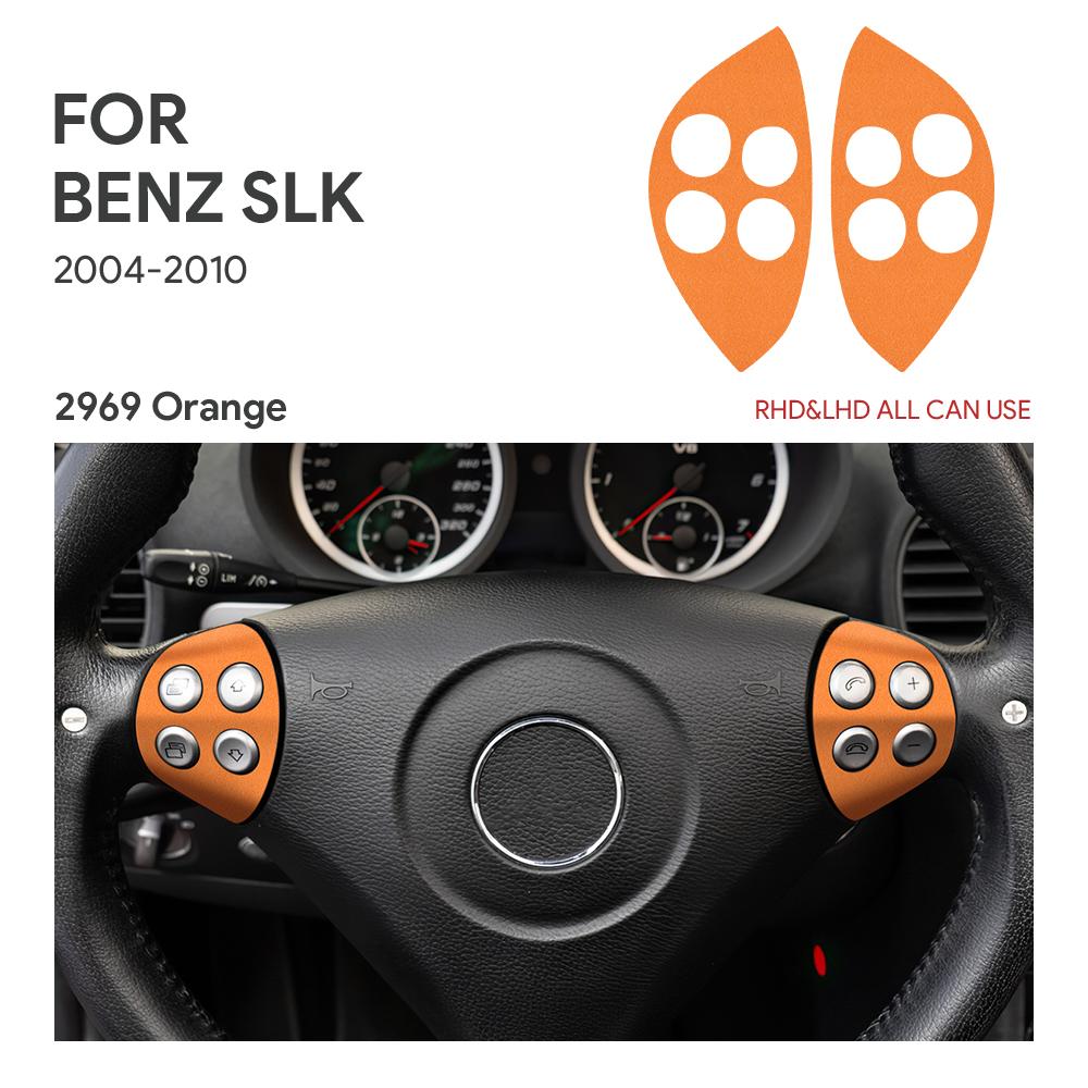 

Top Suede Trim LHD RHD Sticker For Mercedes Benz SLK R171 2004 2005 2006 2007 2008 2009 2010 Car Steering Wheel Accessories