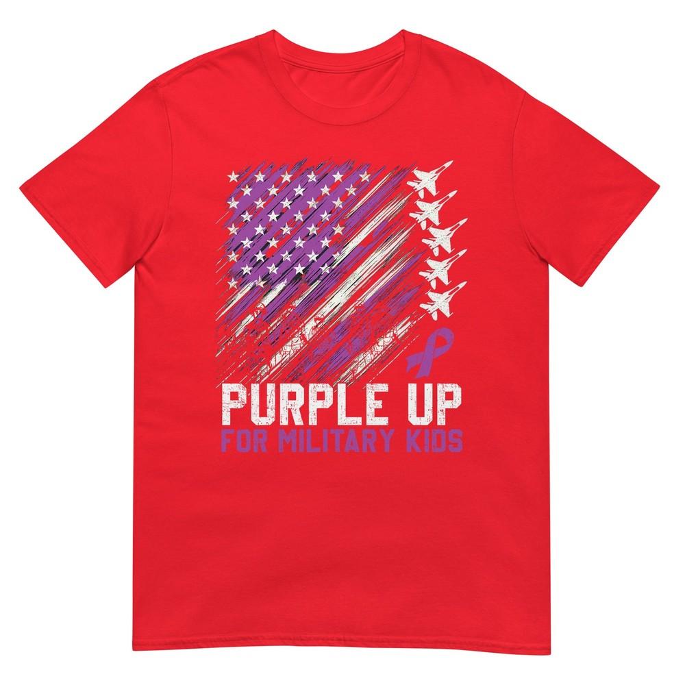 Purple Up Military Kids Month Of Military Child Army TShirt S
