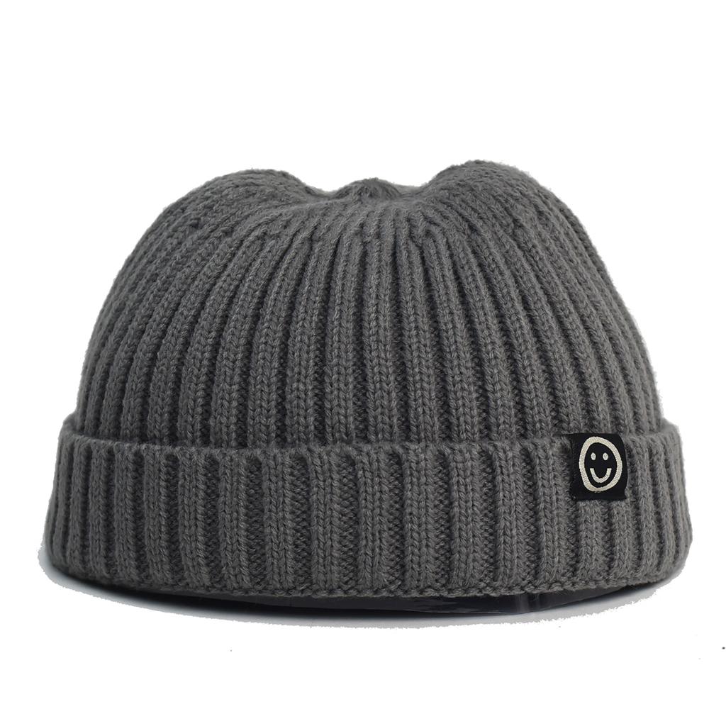 Módní Hip Hop Čepice Pletená Čepice Pánská Čepice Skullcap Dámská Zimní Teplá Bez Kšiltu Volná Melonová Čepice Manžeta Docker Rybářská Čepice