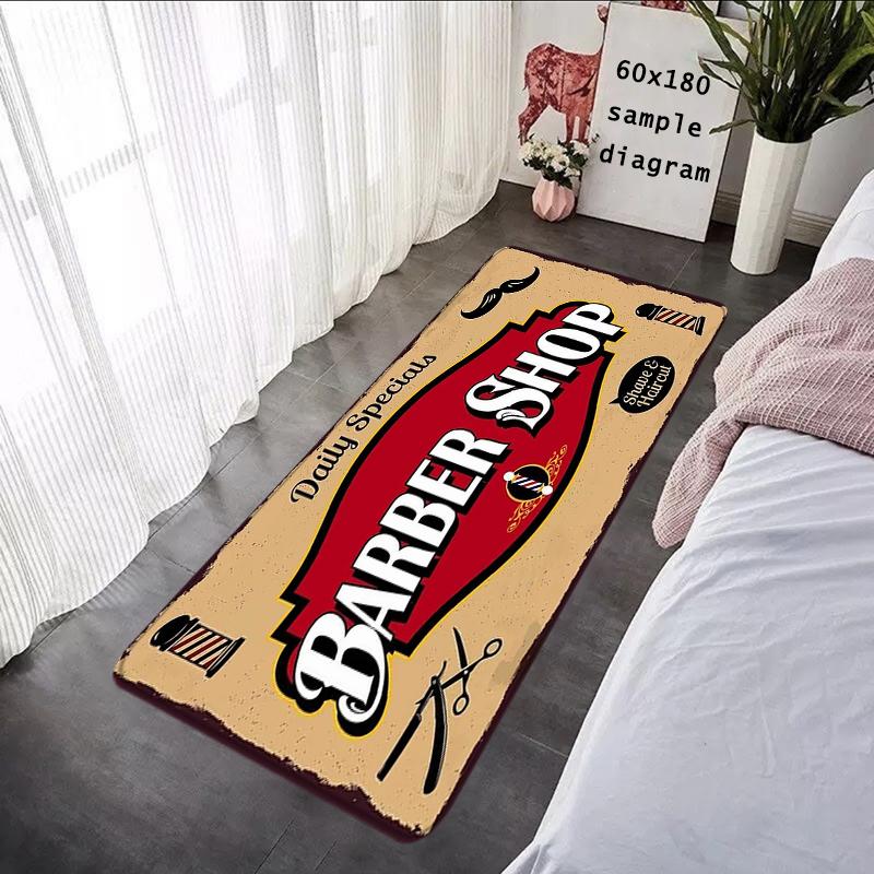 Doormats Rugs Foot Carpets Barber Shop Entrance Doormat Bathroom Rug Floor Mats Carpet Anti Slip Mat Home Kitchen Hallway Decor