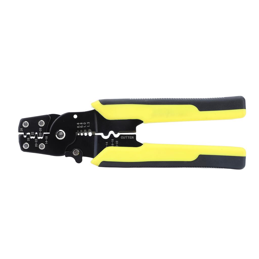 Wire Cutters Electrical Multifunction Adjustable DIY Handcraft Carbon Steel Wire Crimpers for Wire Stripping Cutting Yellow