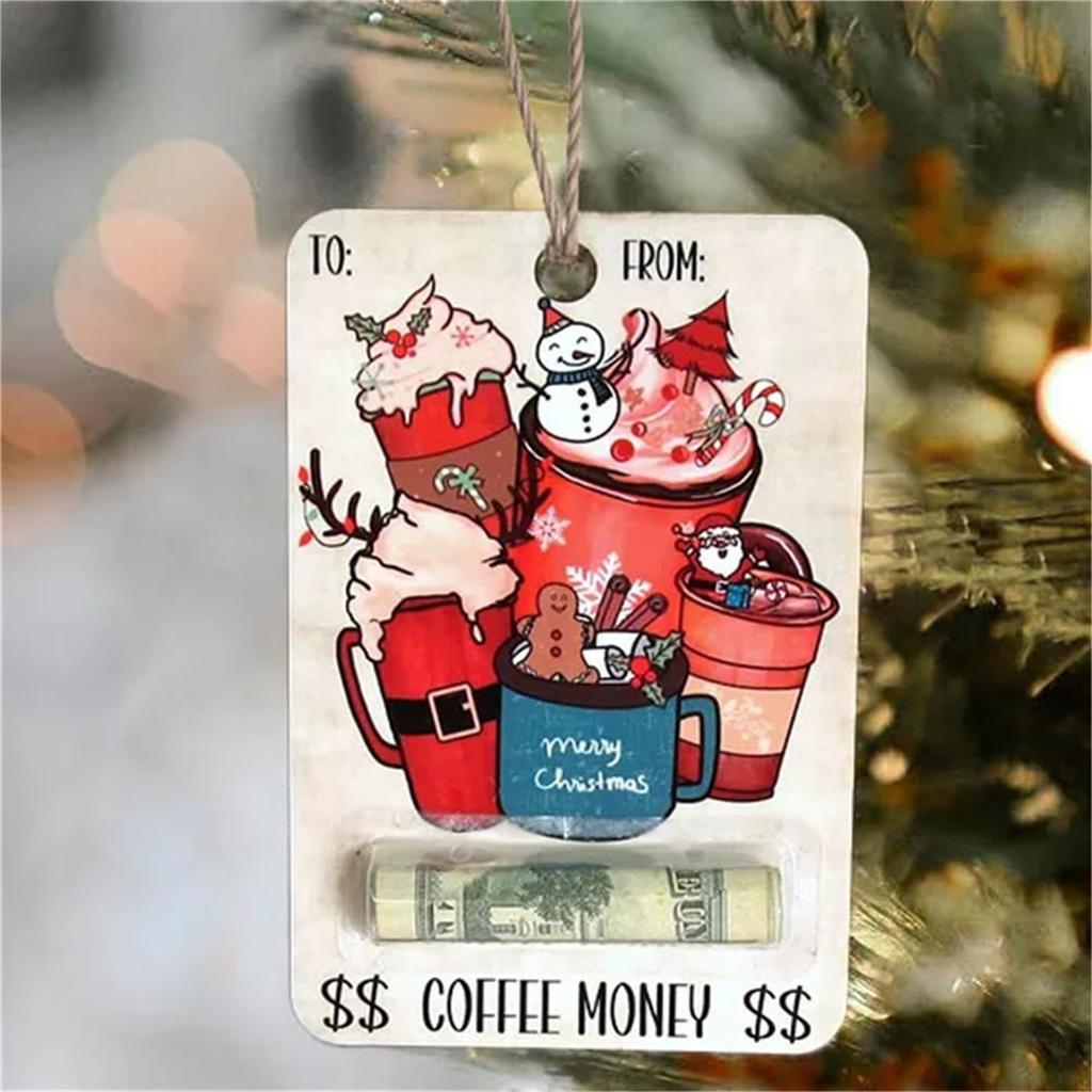 Christmas Money Holders Gift, Christmas Money Holders For Cash,Wooden Christmas Money Holder Gift,Christmas Money Holders Hanging Decor