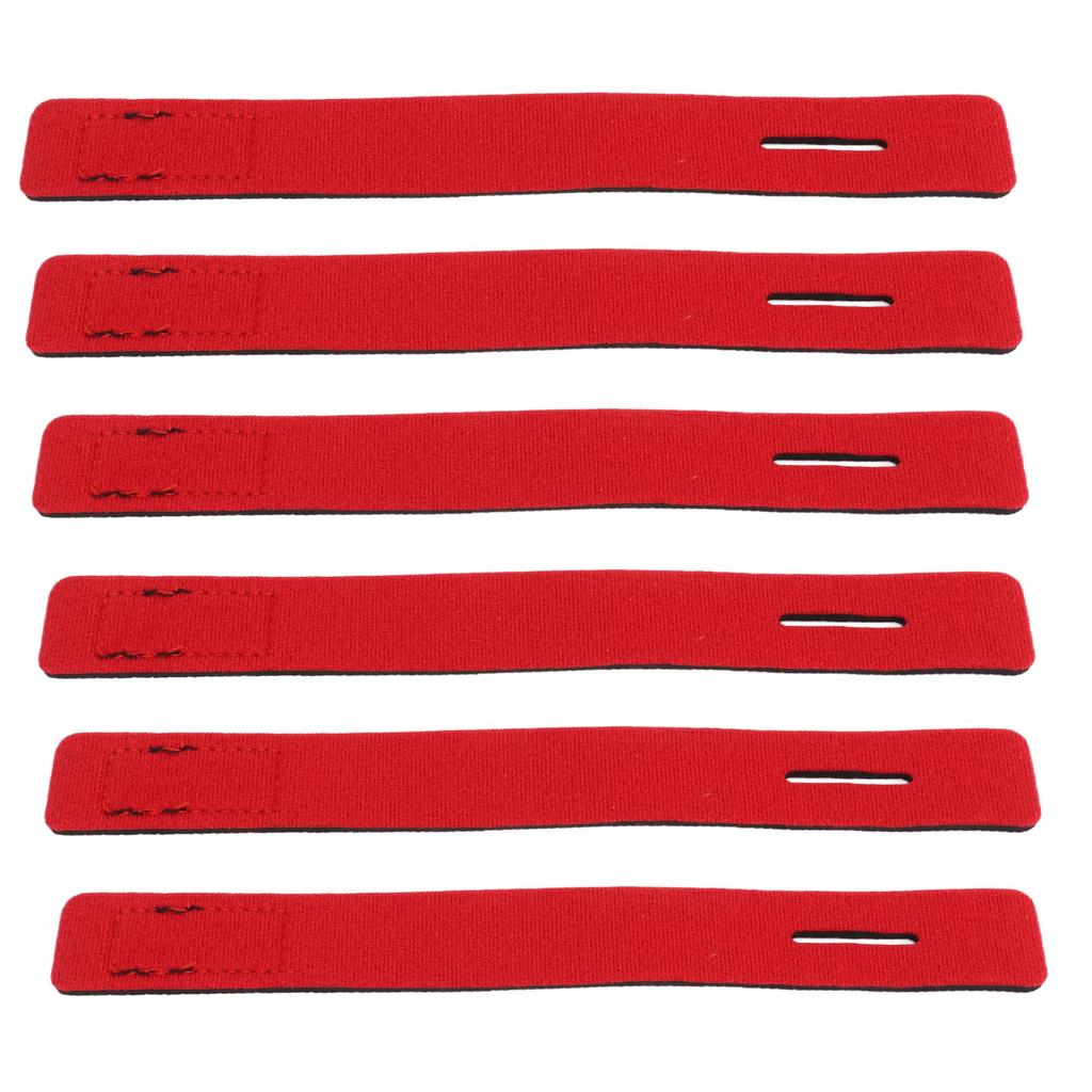 10 Stück Angelruten-Gürtelbinder Dehnbare Riemen Angelzubehör Binder Kabel Baitcasting Spinnrute Fliegenrute