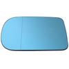 BMW 5 E39 96-04 Mirror Insert HEATED BLUE Left