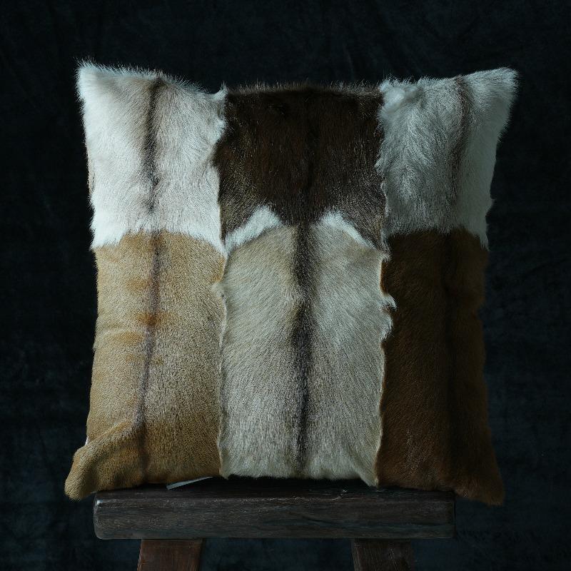 Plush Cow Print Pillowcase 50x50cm Double-sided Cushion Cover Artistic Color-block Throw Pillow Cover Home Decor