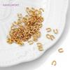 50/100pcs 18K Gold Plated Brass Wire Guard Guardian Protectors Loops U Shape Clasps Connector,DIY Jewelry Making Accessories