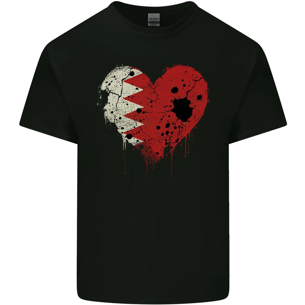 Love Bahrain Flag Bahraini Day Football Kids T-Shirt Childrens