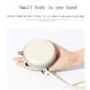 Folding Eyeglasses Case Round Storage Bag Portable Leather Zipper Pouch Travel Sunglasses Reading Eyeglasses Compact Storage Bag