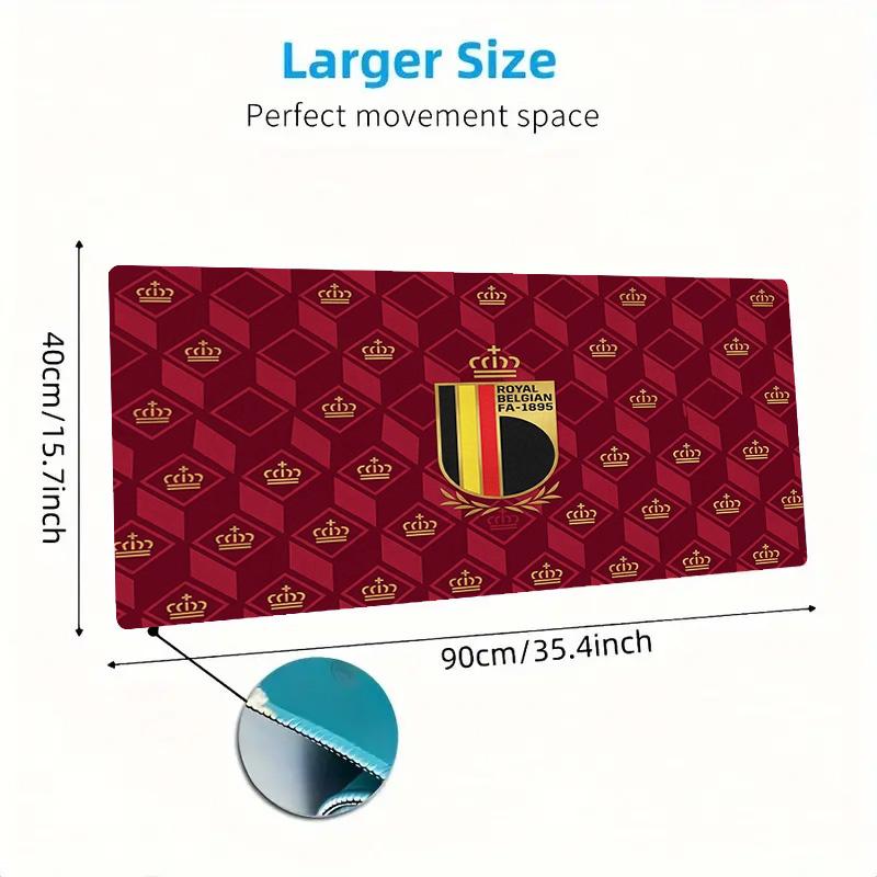 Belgium Color Mouse Pad Large Gaming Table Cushion Non-slip Laptop Tablet Big Mousepad XXL Mat Mini PC Playmat With Lock edge