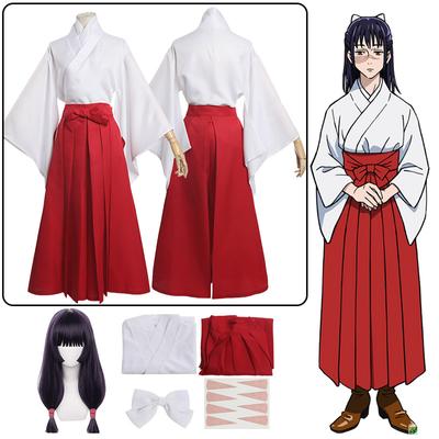 Iroi Utahime Cosplay Jujutsu Kaisen Iroi Utahime Cosplay Kostyme Kimono Klær Uniform Parykk Dress Halloween Kvinner Kostymefest