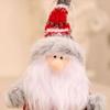 2pcs Unique Christmas Plush Dolls Cloth Christmas Tree Pendant Santa Claus Standing Doll  Party