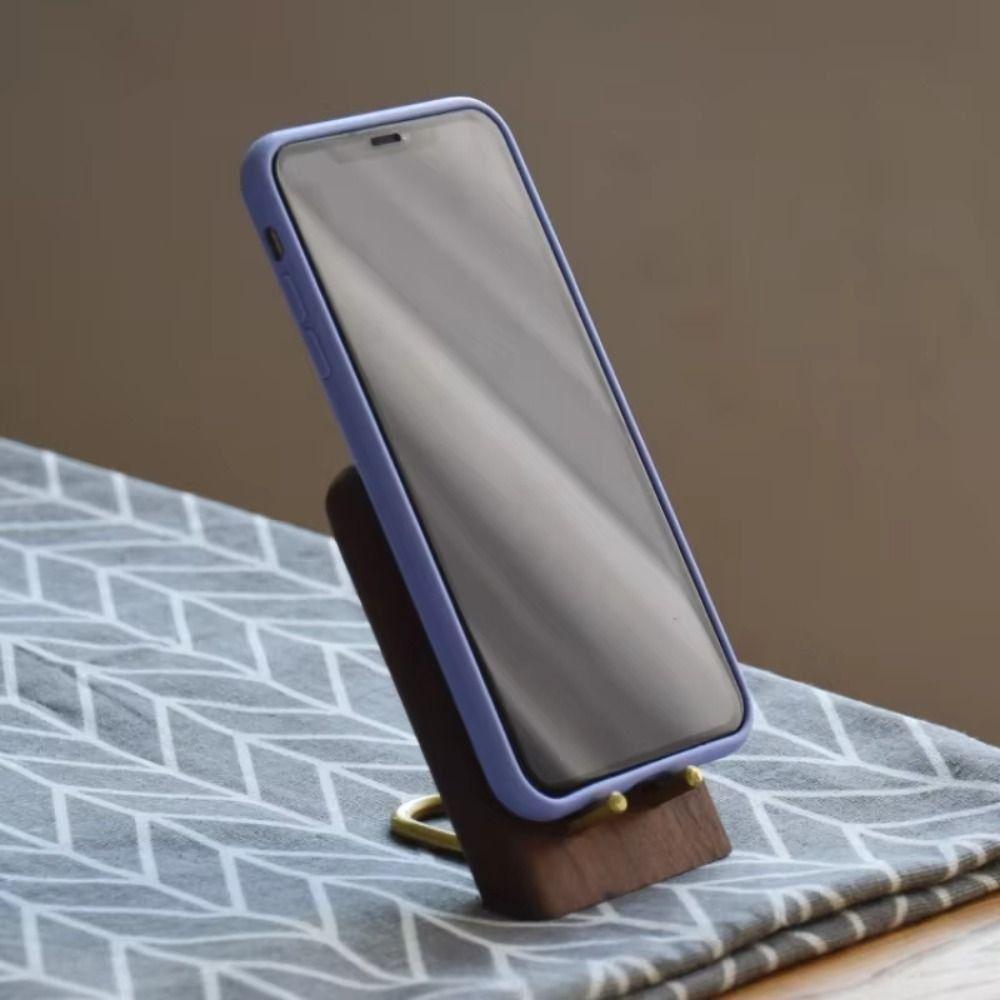 Vintage Lazy Phone Stand Wooden Small Tablet Holder Portable Desktop Phone Holder Office