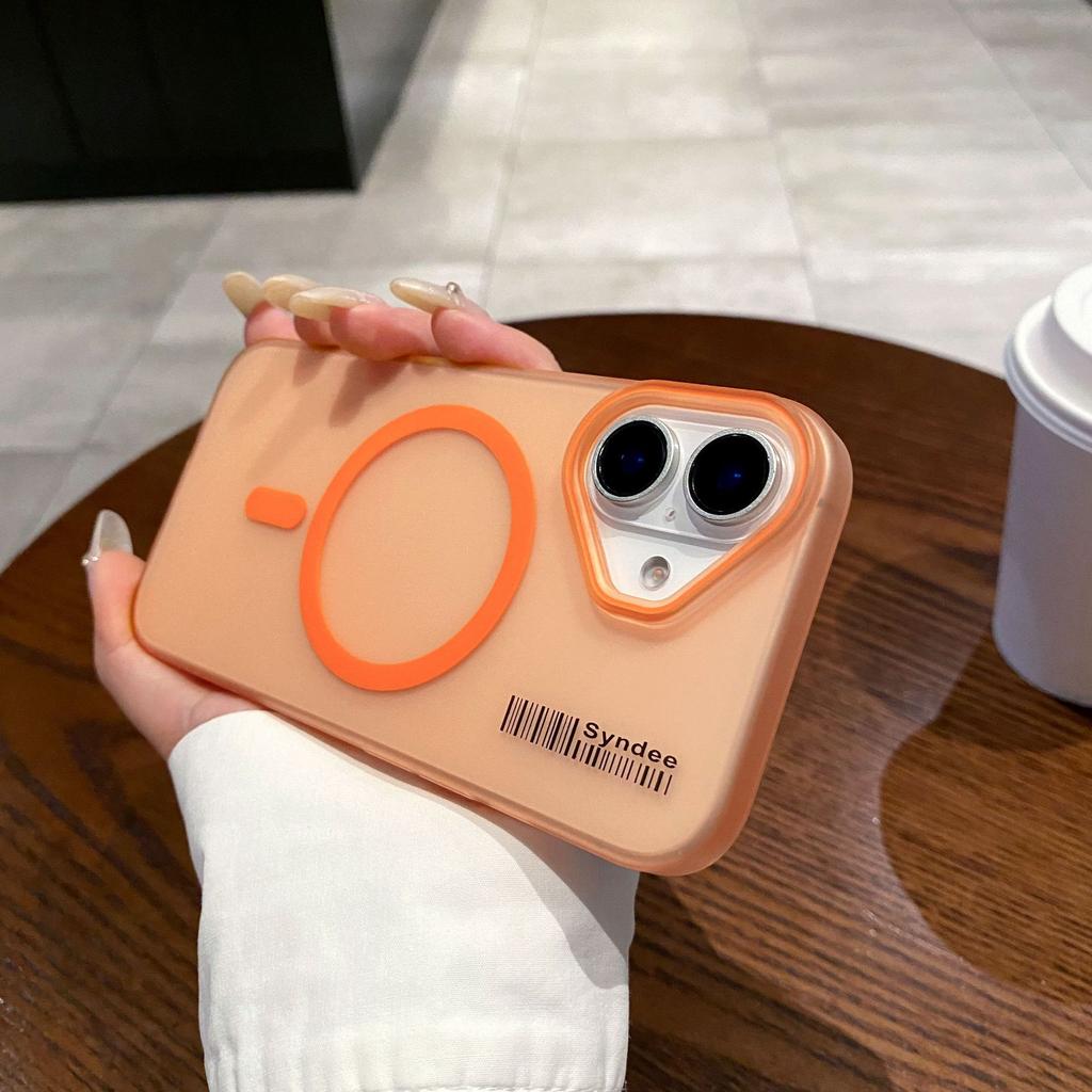 Soft Sand Magnetic Suction for Apple 16promax Skin Feel Frosted Protective Case for IPhone 15 Semi Transparent Anti Drop Phone Case