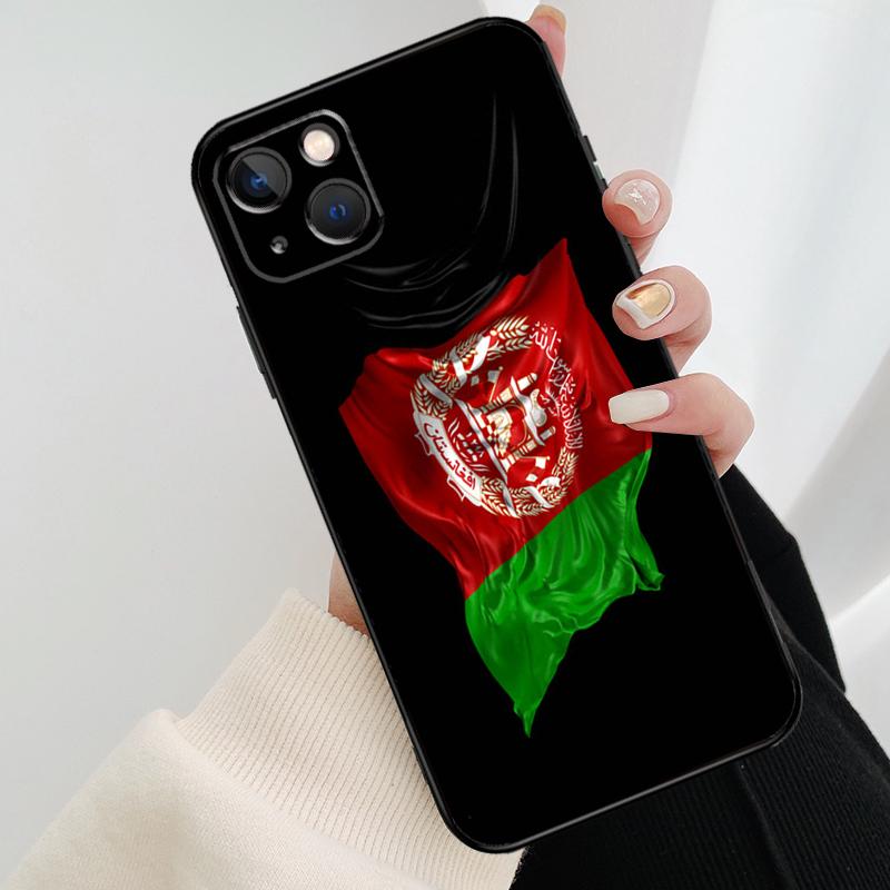 Flag of Afghanistan Phone Case For iPhone 17 Pro Max 14 13 12 11 15 16 Pro Max mini 15 16 Plus 16e 17 Air Cover