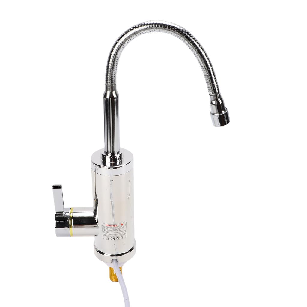 Electric Instant Hot Water Faucet 3000W Fast Heating with 360 Degree Flexible Hose LED Temperature Display for Kitchen