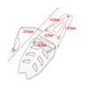 Universal Porous Transparent Shell Motorcycle Rear Fender Mudguard with Concave LED Tail Brake Turn Signal Light